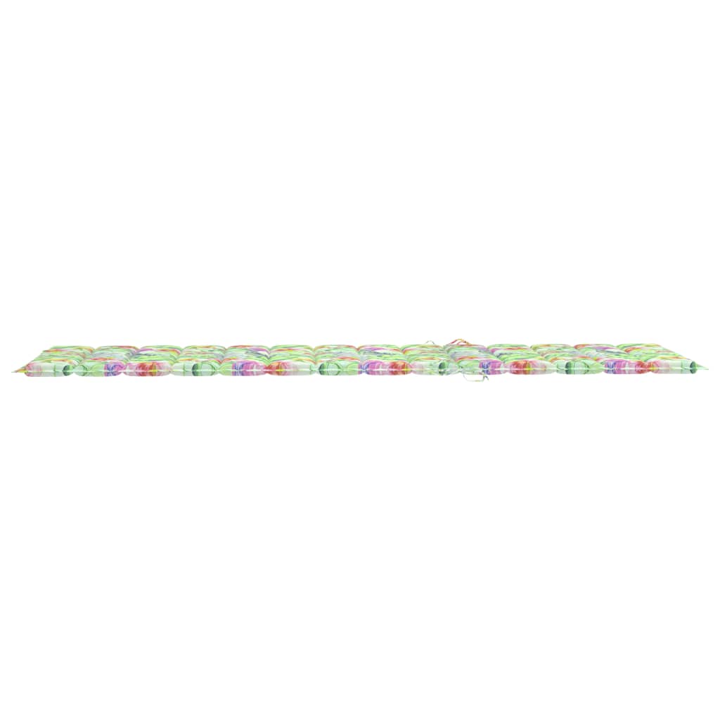 Transat chaise longue bain de soleil lit de jardin terrasse meuble d'extérieur 2 places avec coussin acacia solide et acier 0
