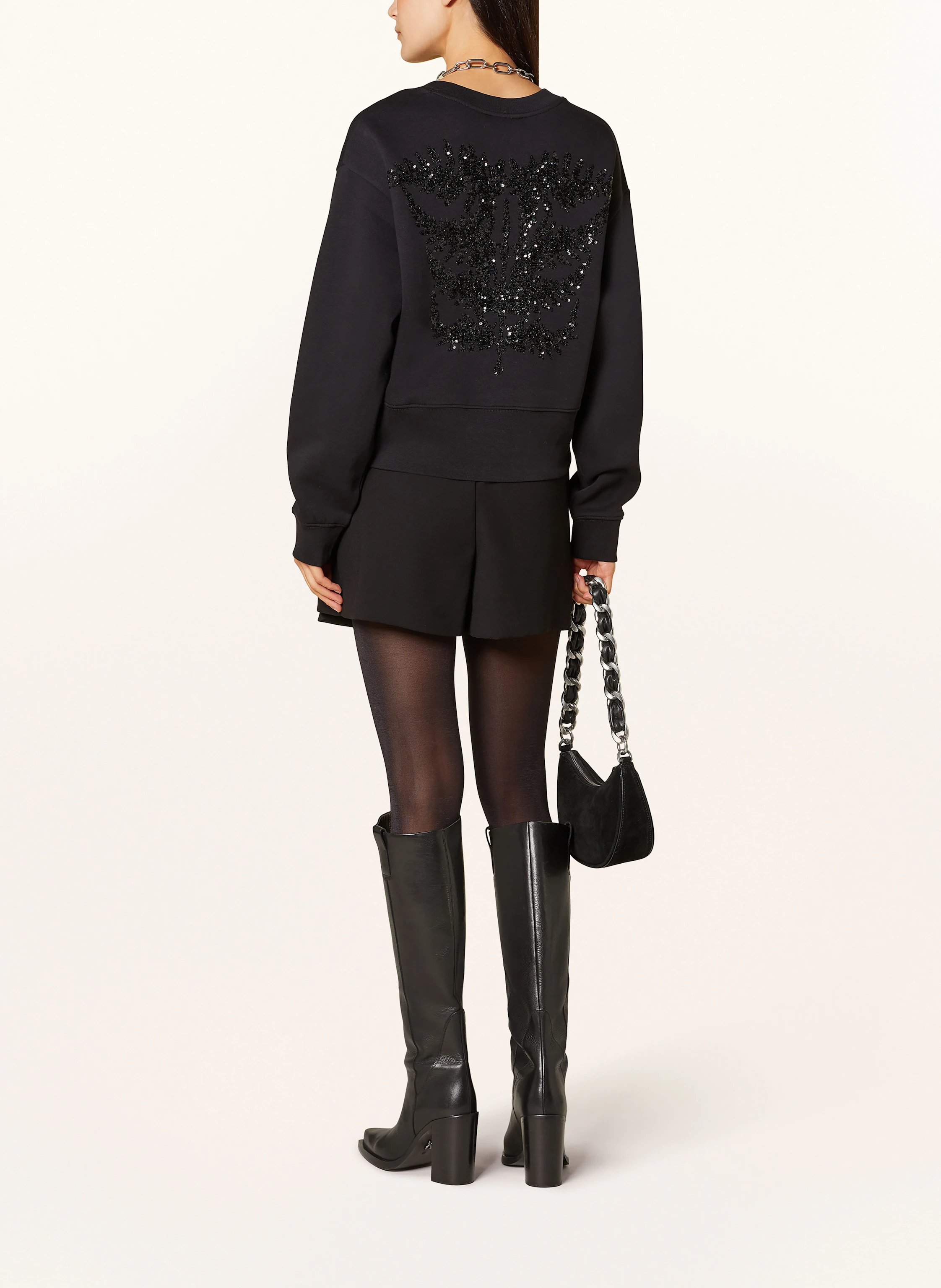 ALLSAINTS Sweatshirt FERN mit Pailletten