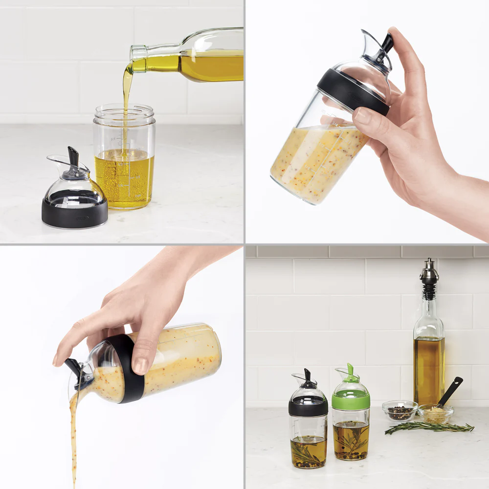 Shaker à vinaigrette 236 ml noir OXO