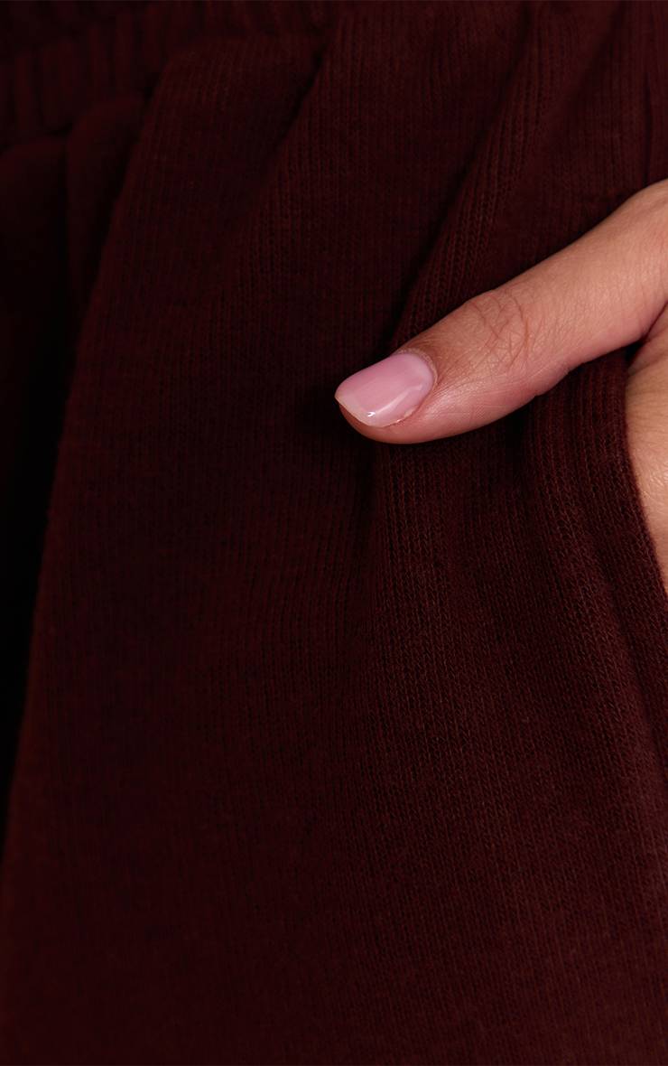 Chocolat Pantalon Droit À Pinces En Côtes Brossées