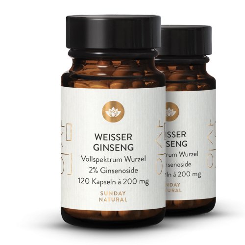 Sunday Natural Products  Weisser Ginseng Natur 2%