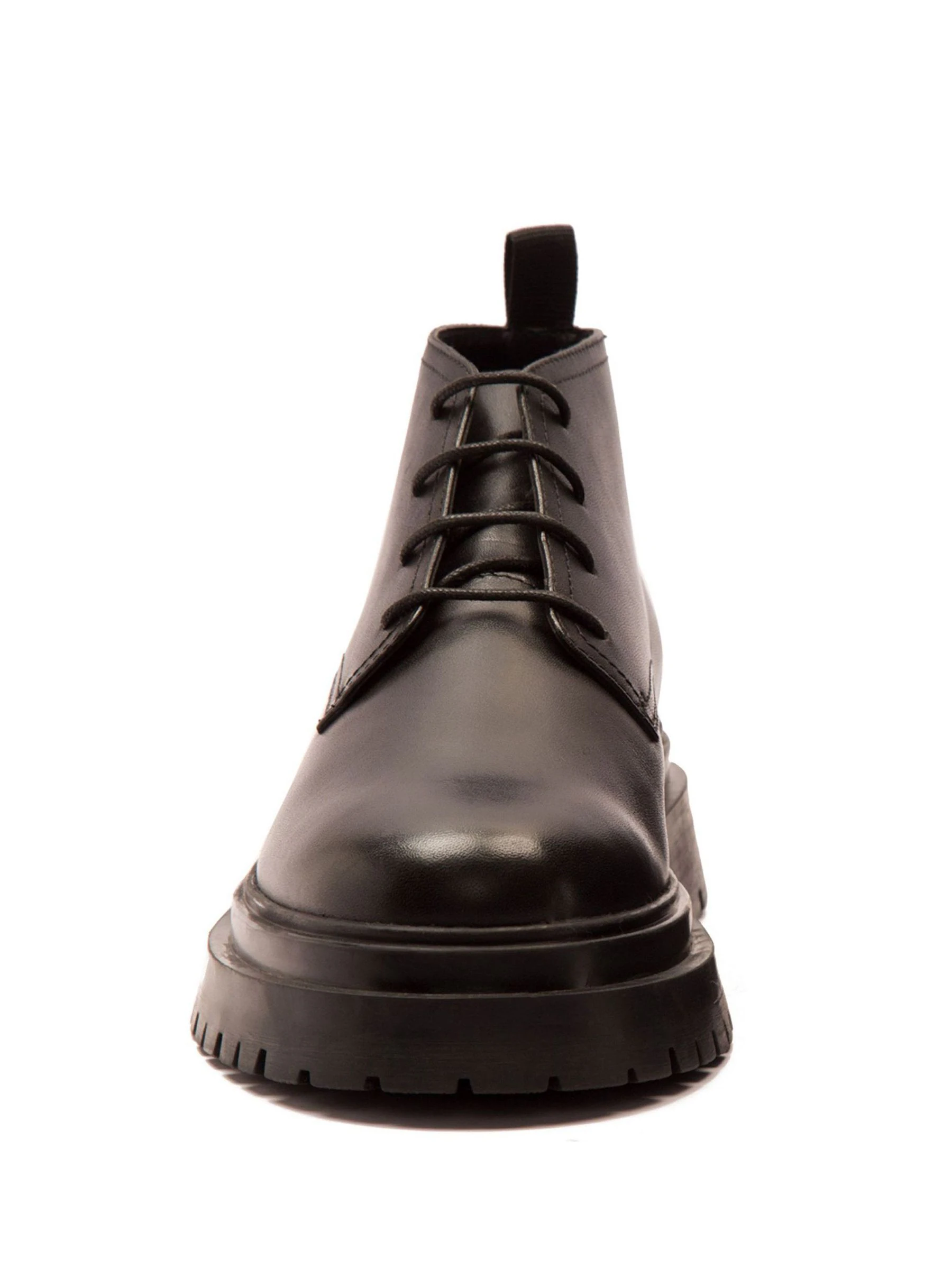 Off The Hook Hardrock Leather Lace-Up Chukka Ankle Boots