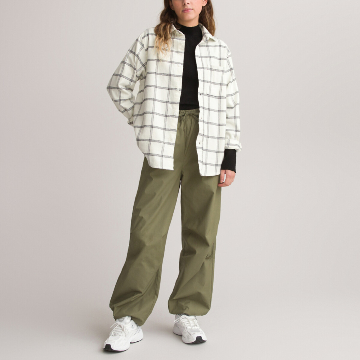 COLEÇÕES LA REDOUTE<br>Camisa xadrez oversized