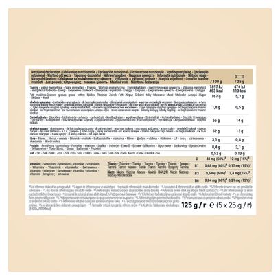 Barres énergétiques Decathlon Nutrition Pâte d'amande 5x25g
