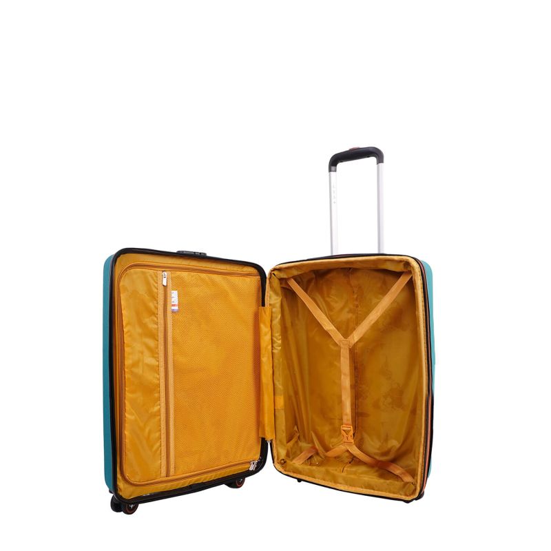 Lot de 3 valises rigides 330 Extensibles 55, 66 et 76 cm Vert canard