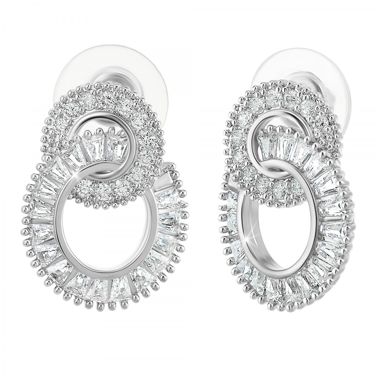 Boucles d'oreilles SC Crystal ornées de Cristaux scintillants