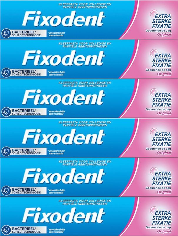 Fixodent Original - kleefpasta  - Voordeelverpakking 6 x 47 g