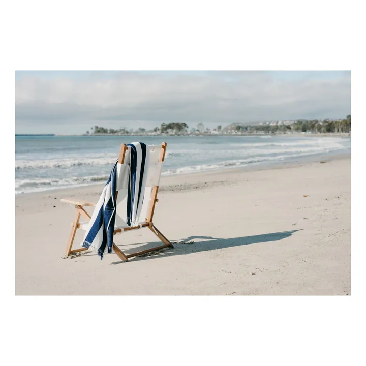 Business & Pleasure Co. Serviette de plage Holiday | Bleu marine
