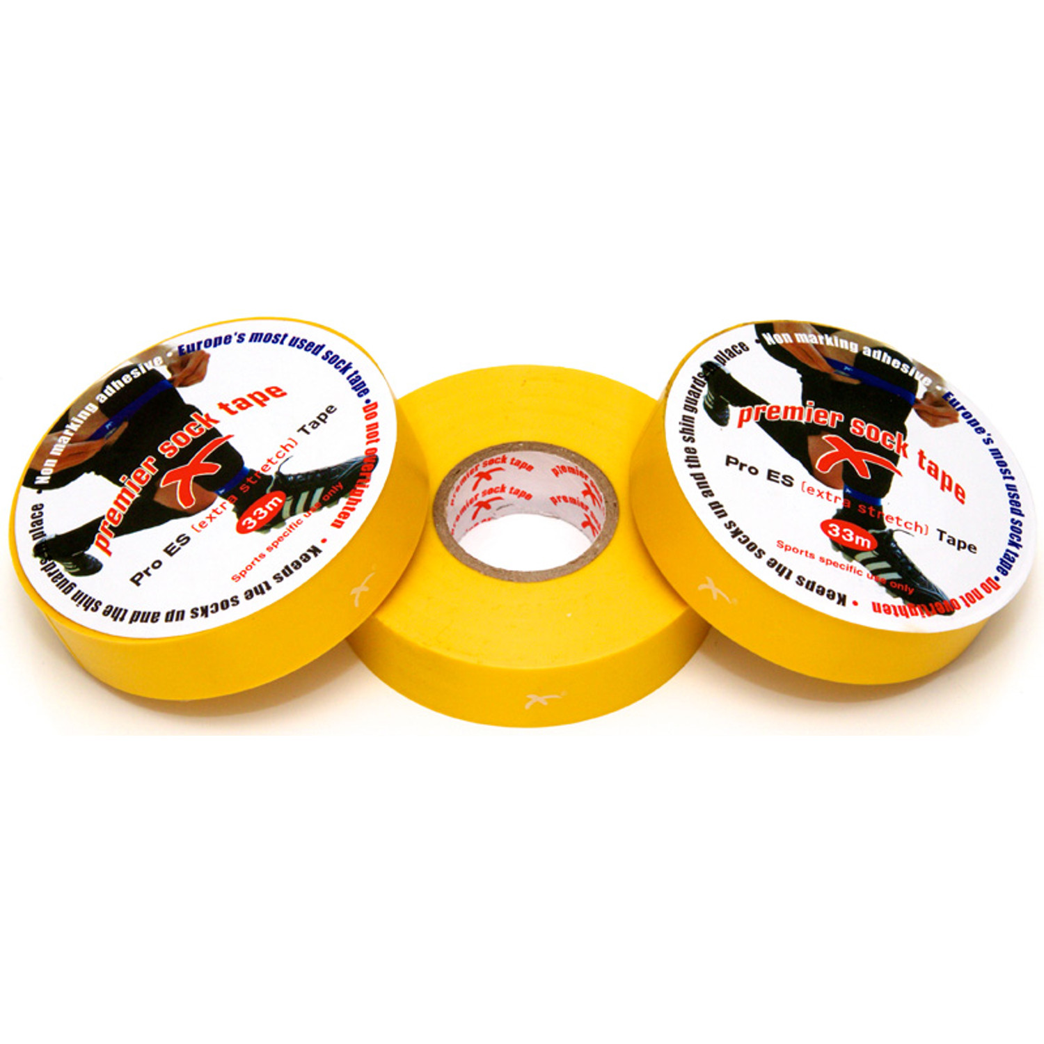 Premier Socktape Pro - 19mm x 33 meter - Geel
