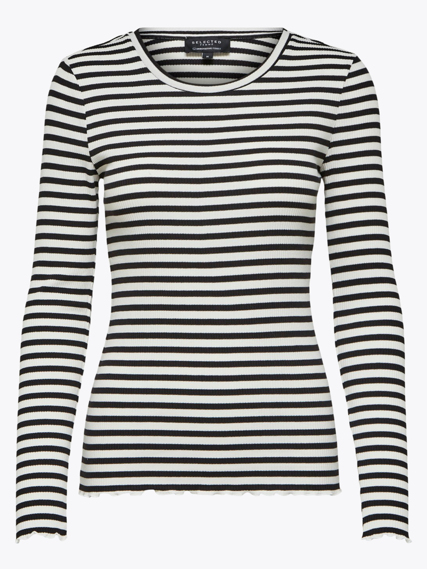 Anna Long Sleeve Crew Neck Tee Stripe
