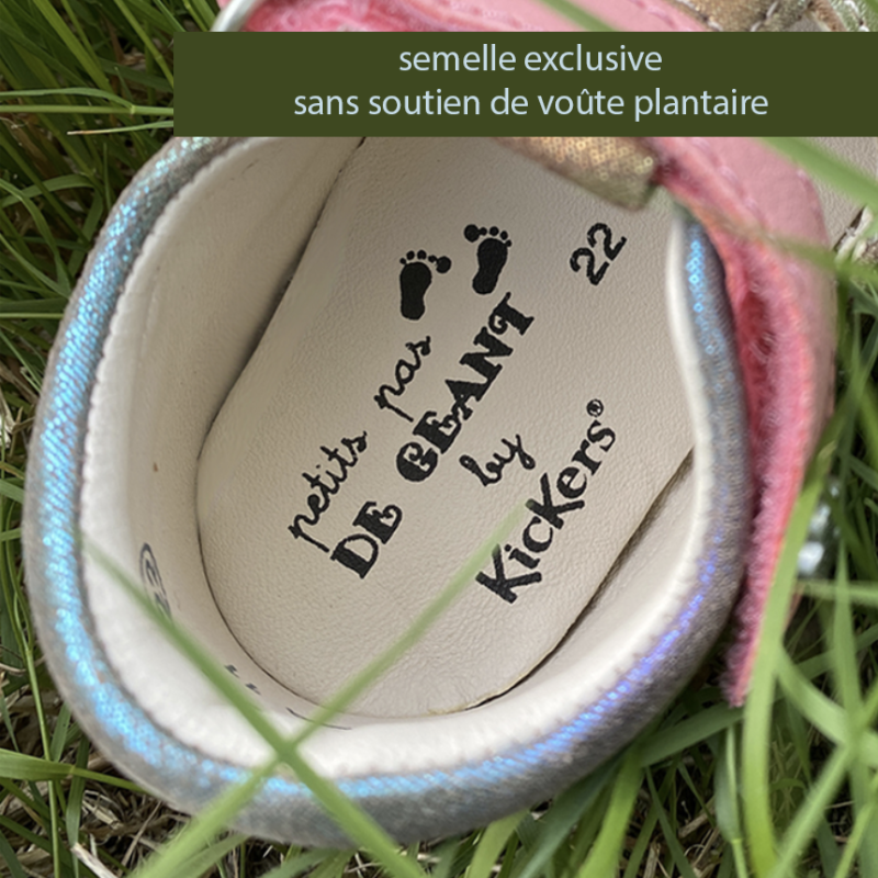Kickers Kickers Sostankro Blanc Rose Bleu