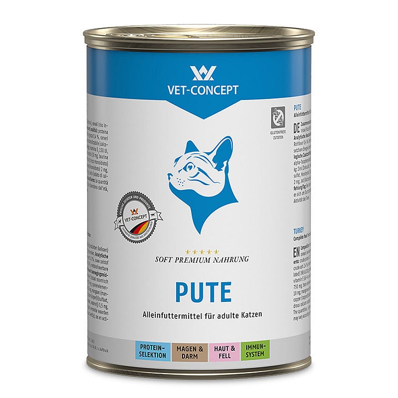 Vet-concept kattenmenu kalkoen 6 x 400 gram