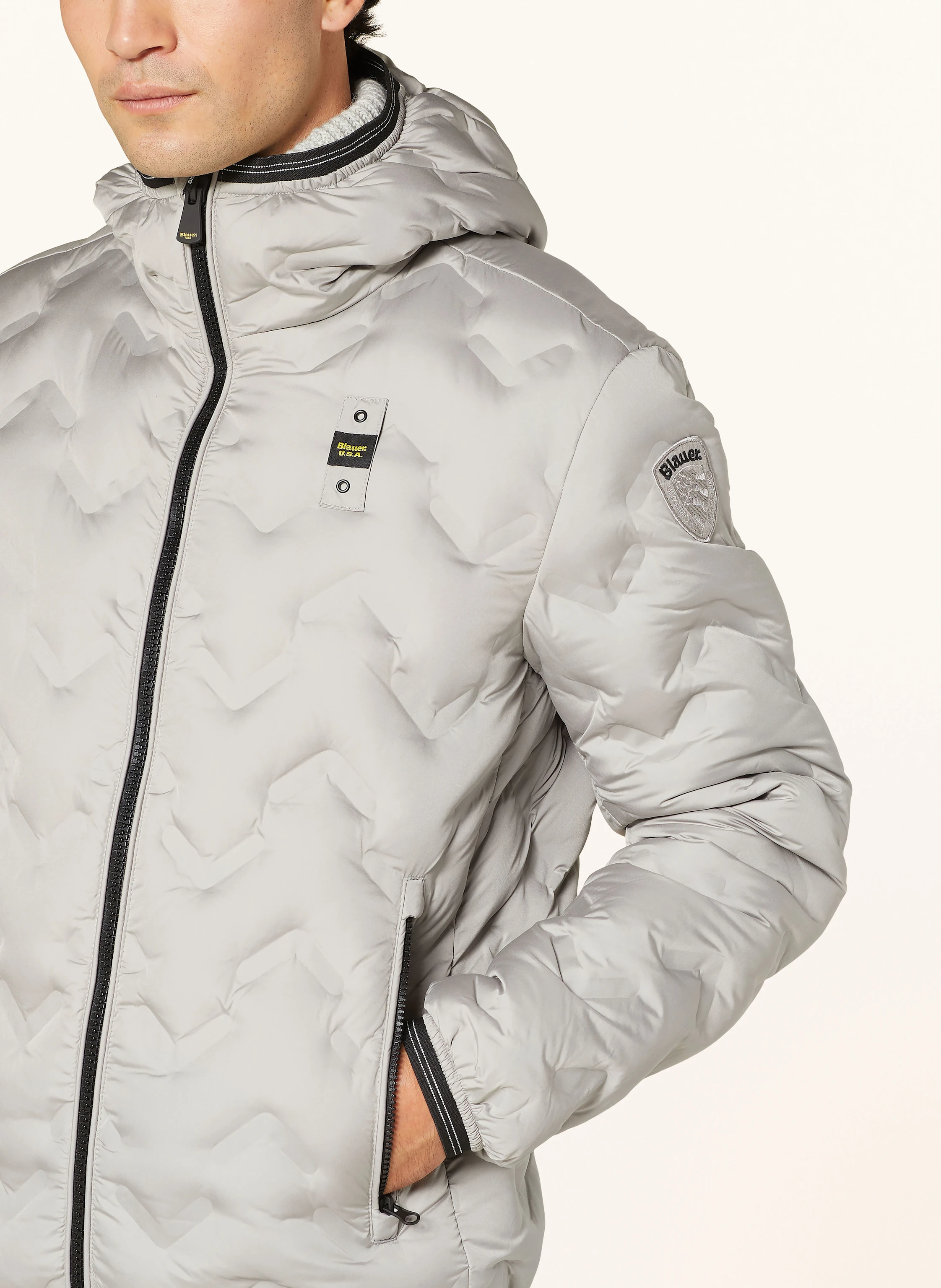 Blauer Lightweight-Daunenjacke