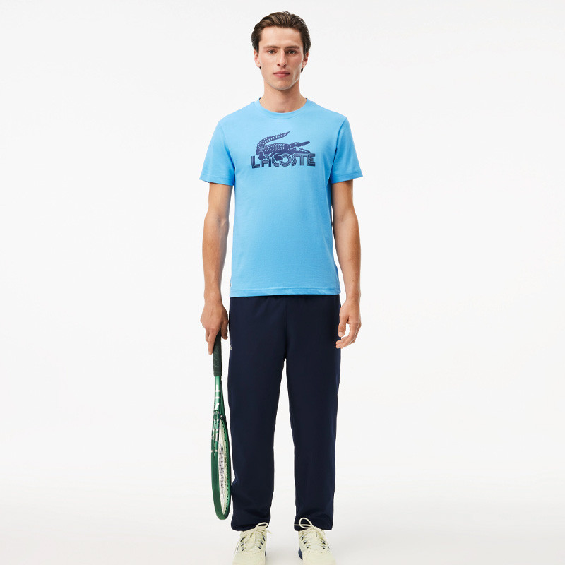 Tee-shirt Lacoste coton bleu Crocodile Ultra Dry