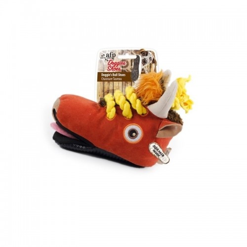 Pantufas de pelúcia laranja para cachorro da All for Paws Toro Doggy
