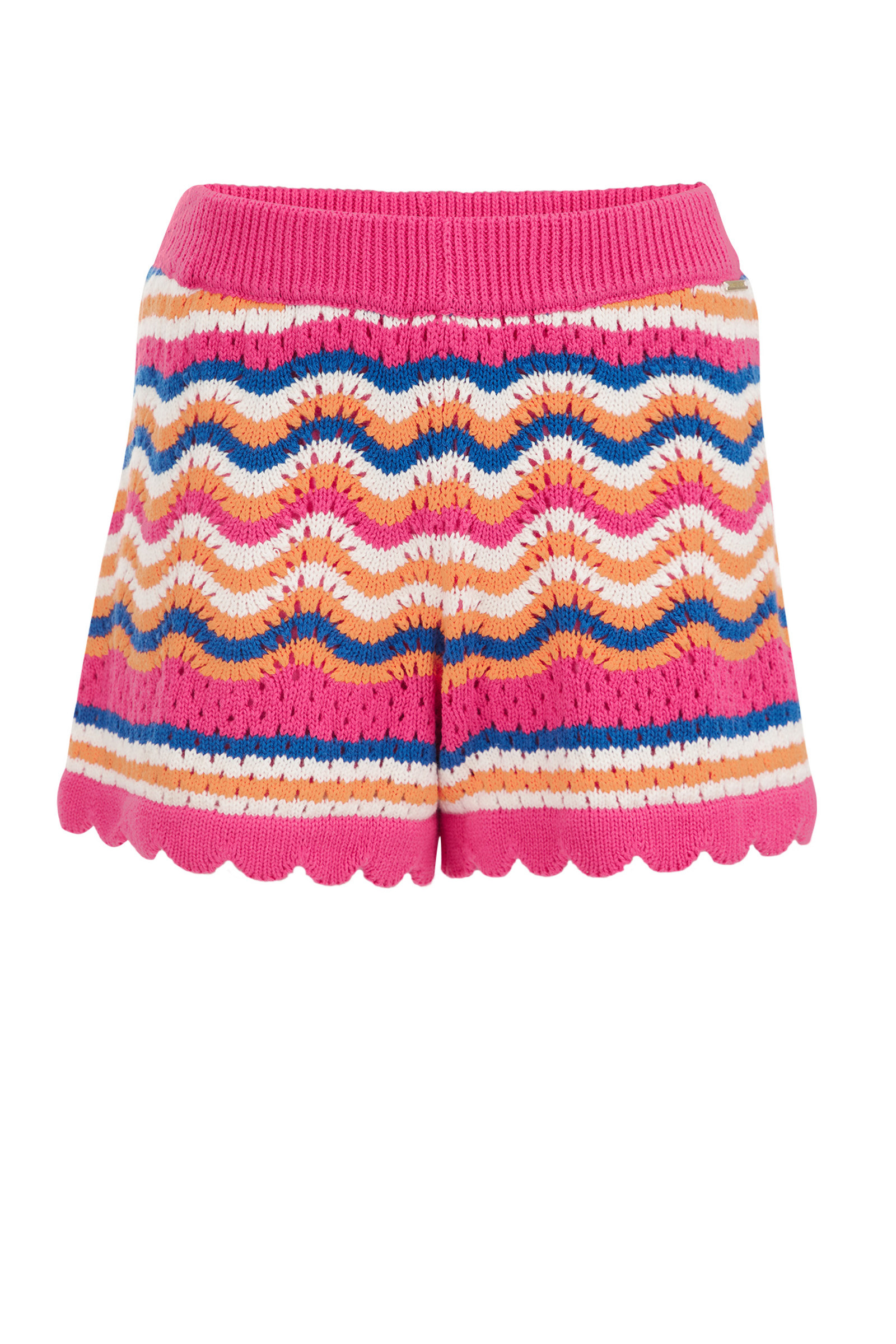 Meisjes short met opengewerkt dessin WE Fashion Multikleur