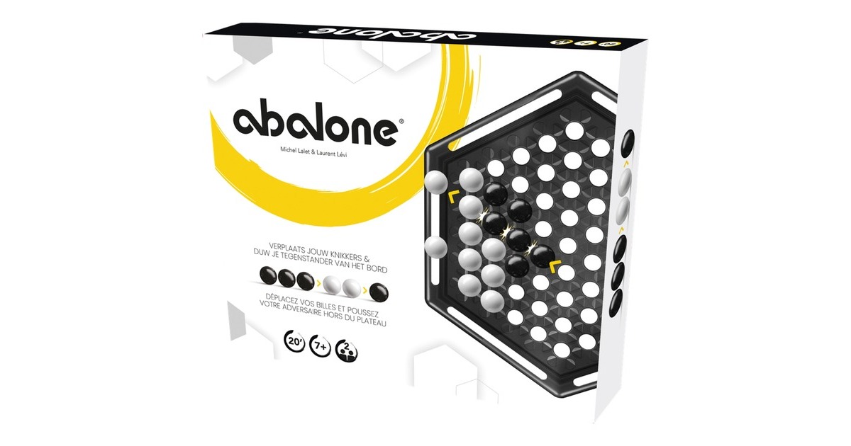 AsmodeeAbalone Bordspel  (Frans / Nederlands, 2 spelers, 20 minuten, Vanaf 7 jaar)
