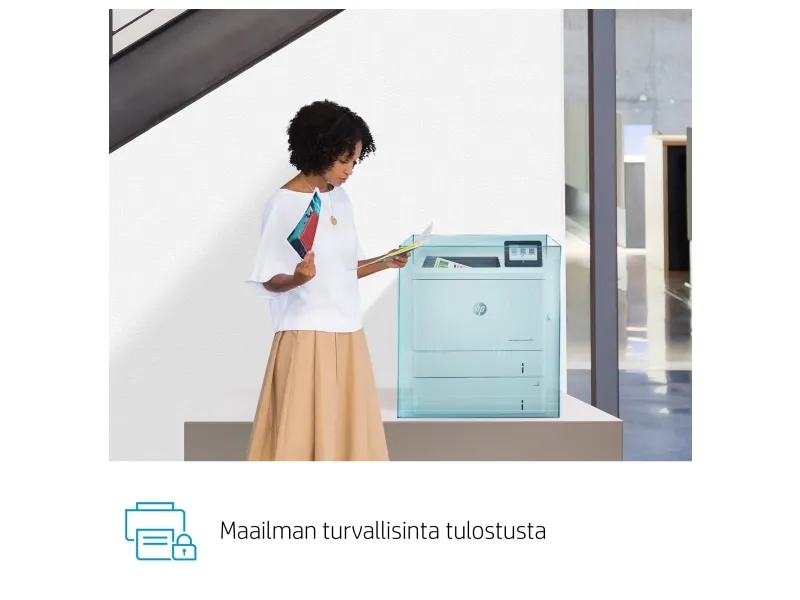 HP Color LaserJet Enterprise M555x - Printer - farve - Duplex - laser - A4/Legal - 1200 x 1200 dpi - op til 38 spm (mono) / op til 38 spm (farve) - kapacitet: 650 ark - USB 2.0, Gigabit LAN, Wi-Fi(n), USB 2.0 vært