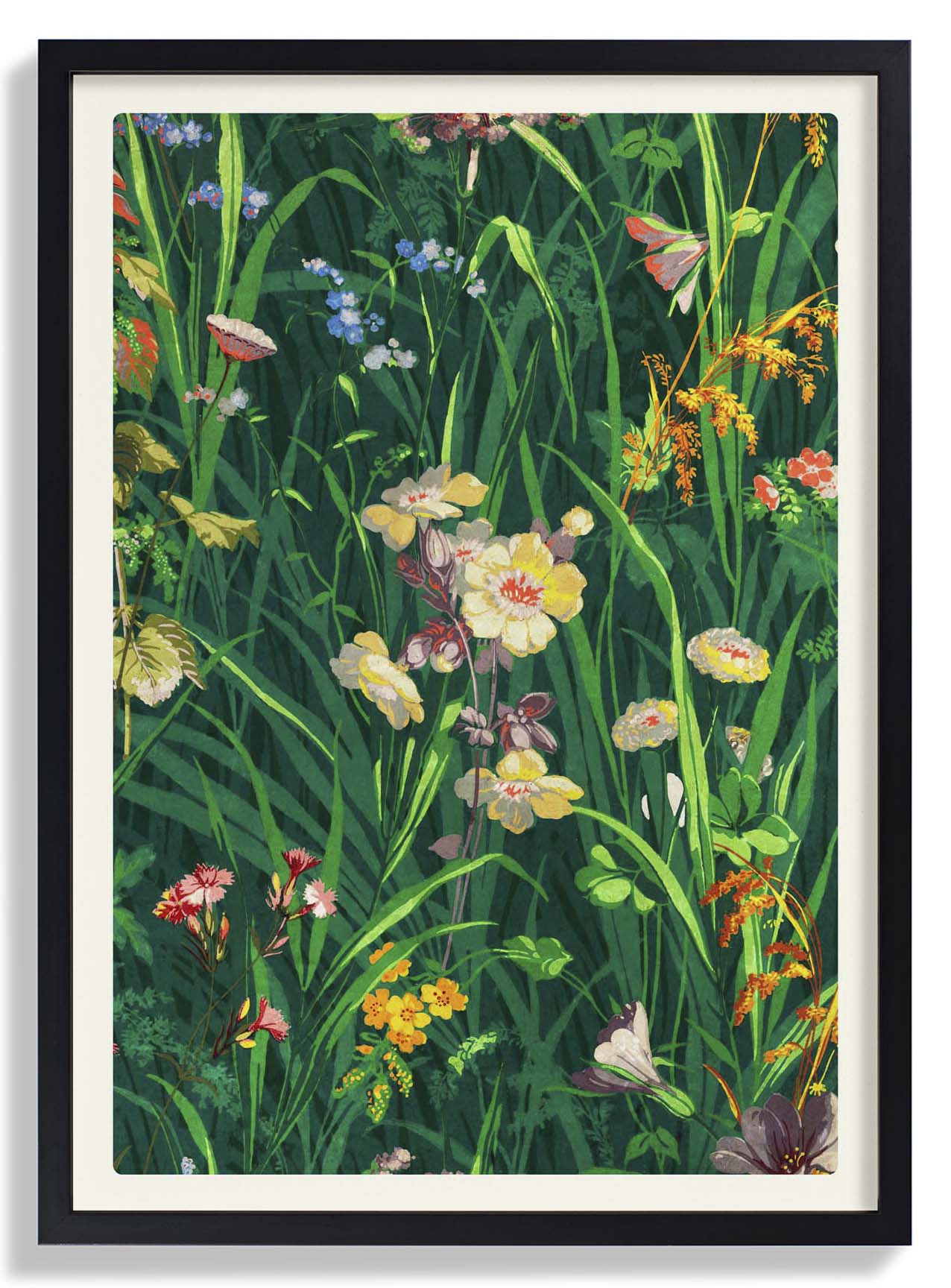 William Morris Gras mit Lavendelgelb und Rosa