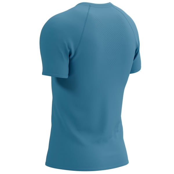 T-shirt running COMPRESSPORT TRAINING SS LOGO TSHIRT M NIAGARA BLUE