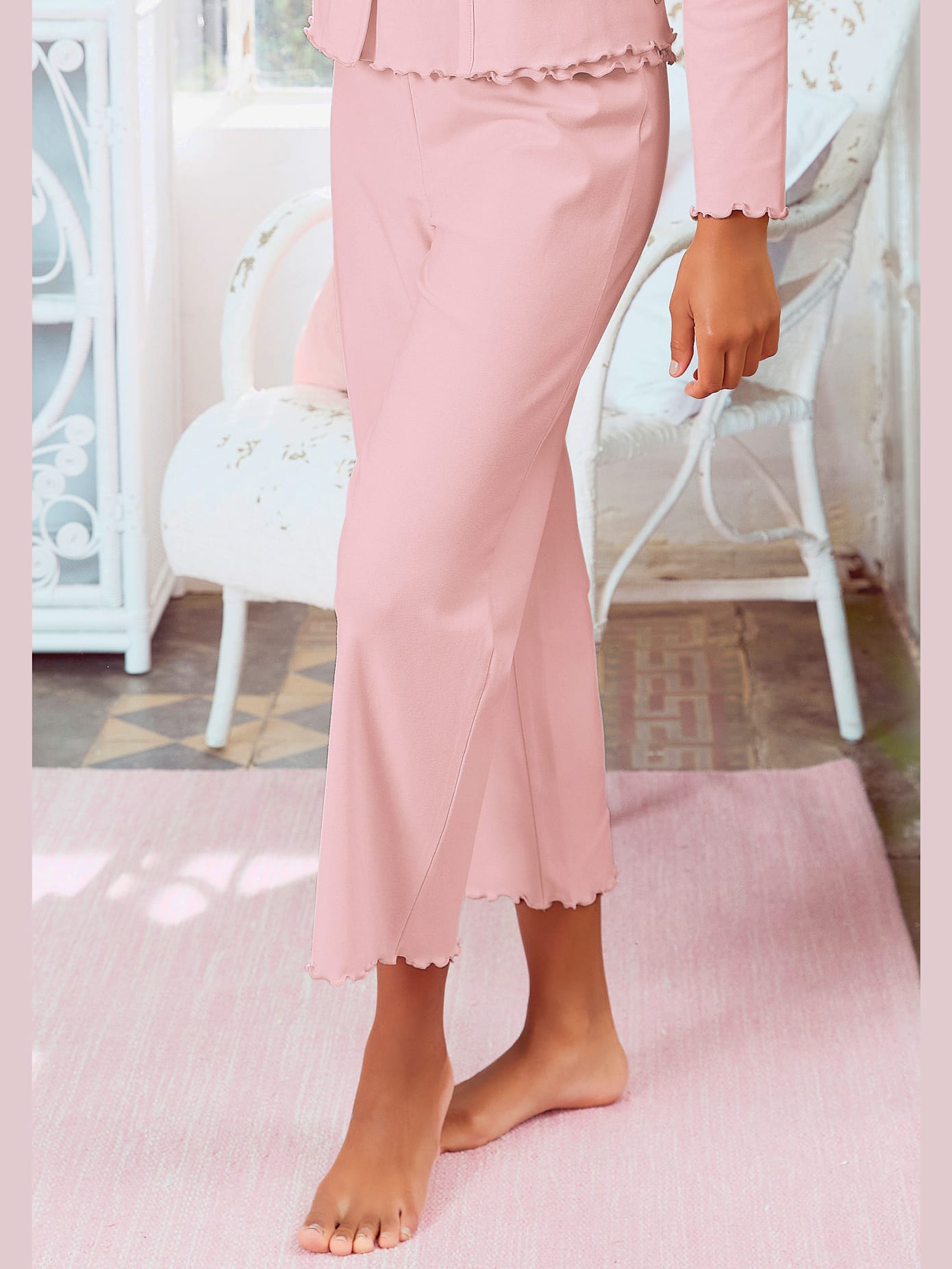 Bas de pyjama pantalon de nuit avec ourlet babylock