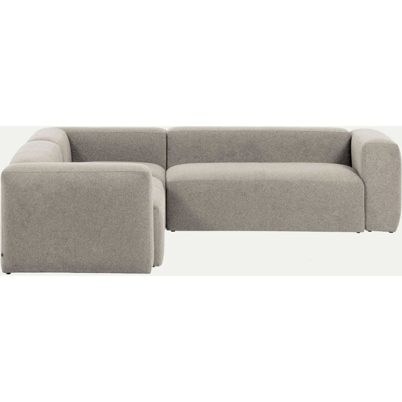 Canapé d’angle Blok 3 places beige 290 x 230 cm