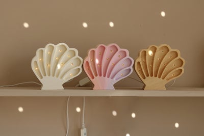 Little Lights Lampe Skjell, Mermaids Pink