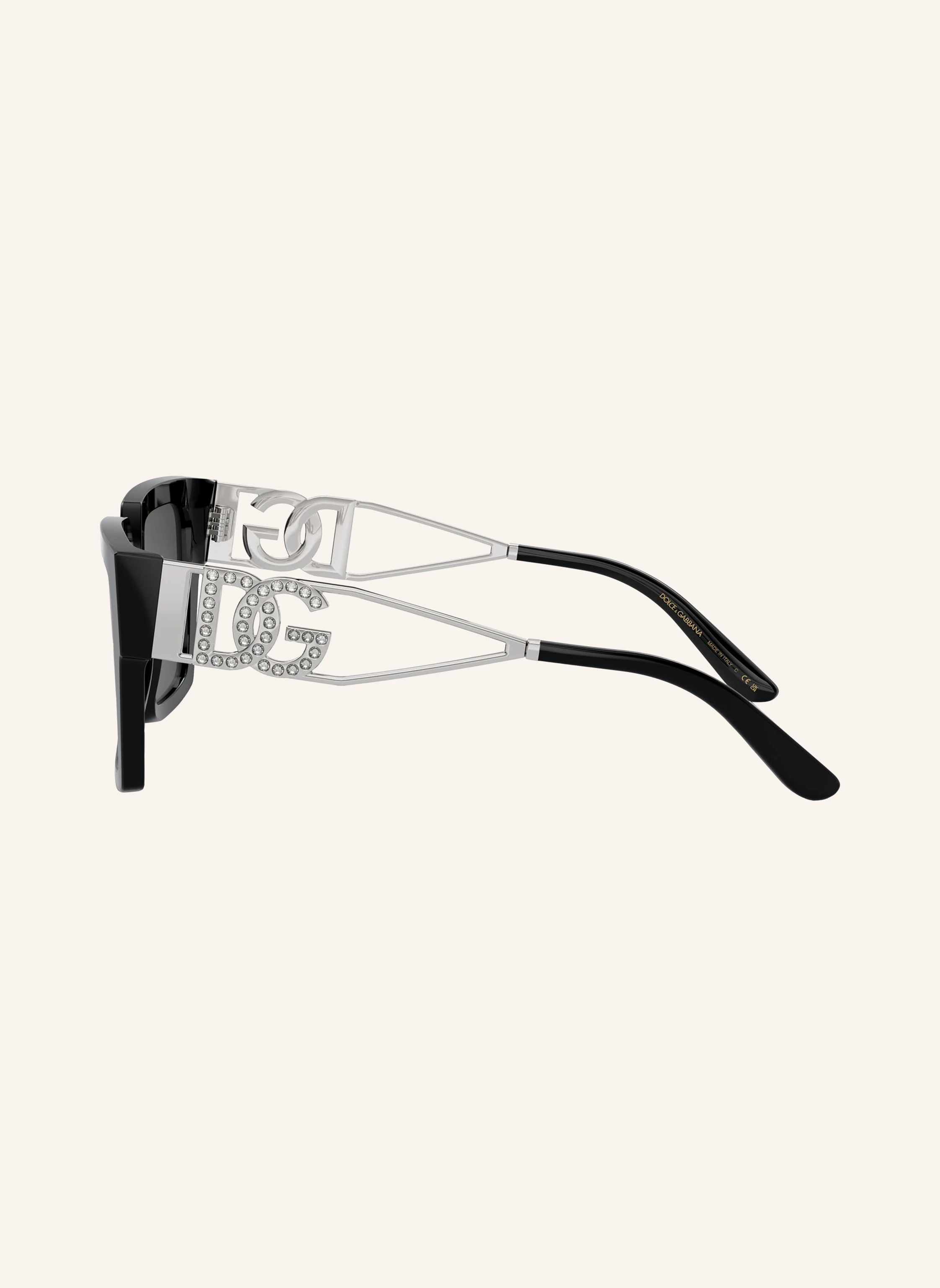 DOLCE & GABBANA Sonnenbrille DG4446B mit Schmucksteinen