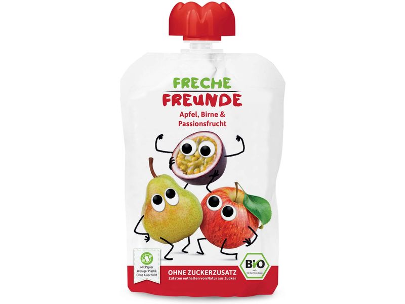 Freche Freunde Quetschie Probierpaket fruchtig, 6 x 100 g Leckere Mix-Pack für Kinder
