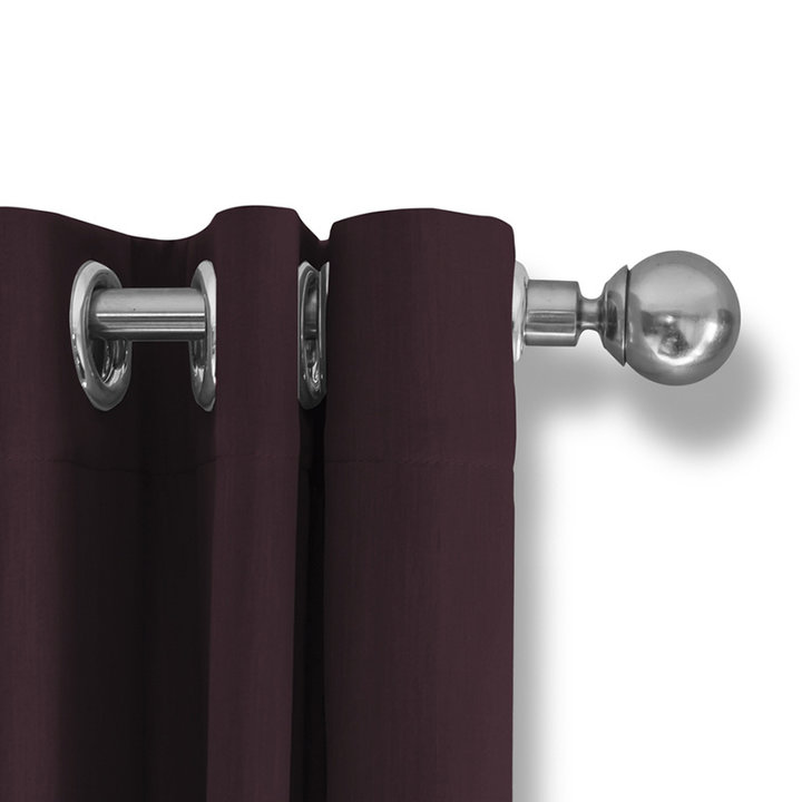 Voordelige verduisterende gordijnen - Wine rood ringen