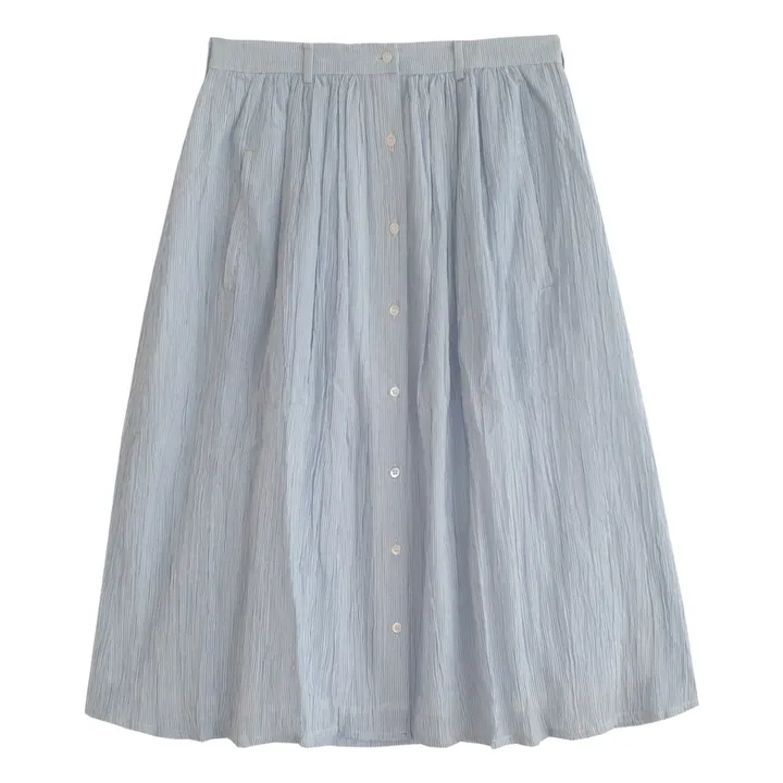 Emile et Ida Jupe Zefira Rayures - Collection Femme | Bleu