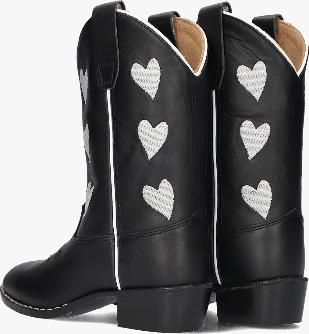 BOOTSTOCK zwarte bootstock cowboylaarzen hearts