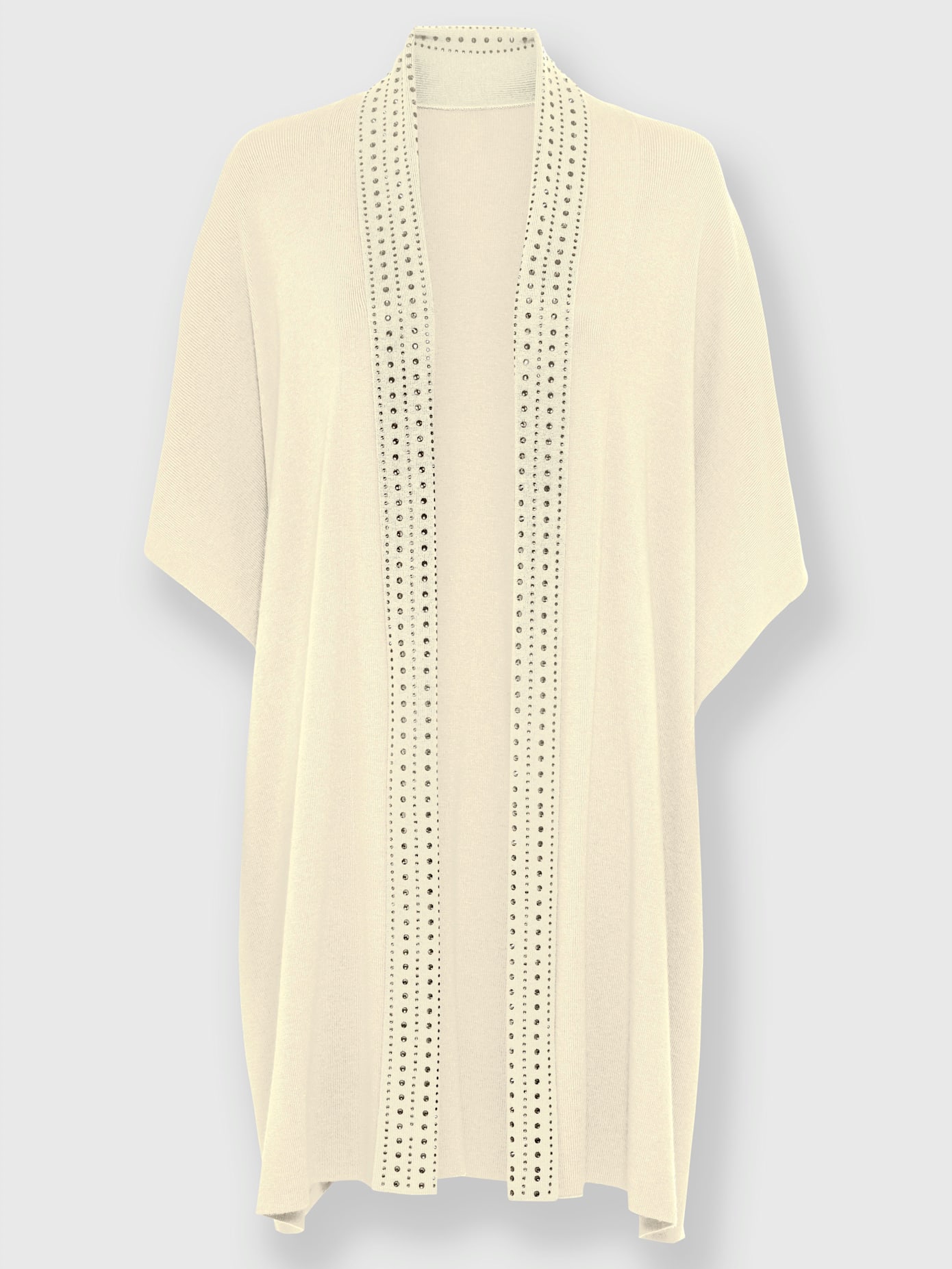 Veste longue en tricot 18% laine