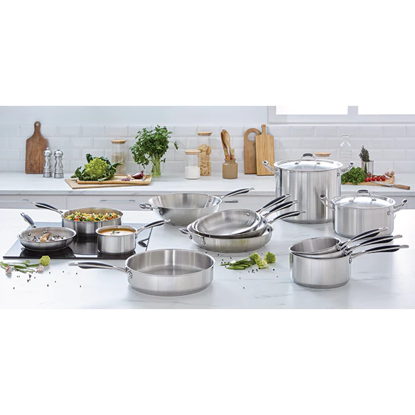 Sauteuse Excell'Inox tout inox 24 cm Mathon