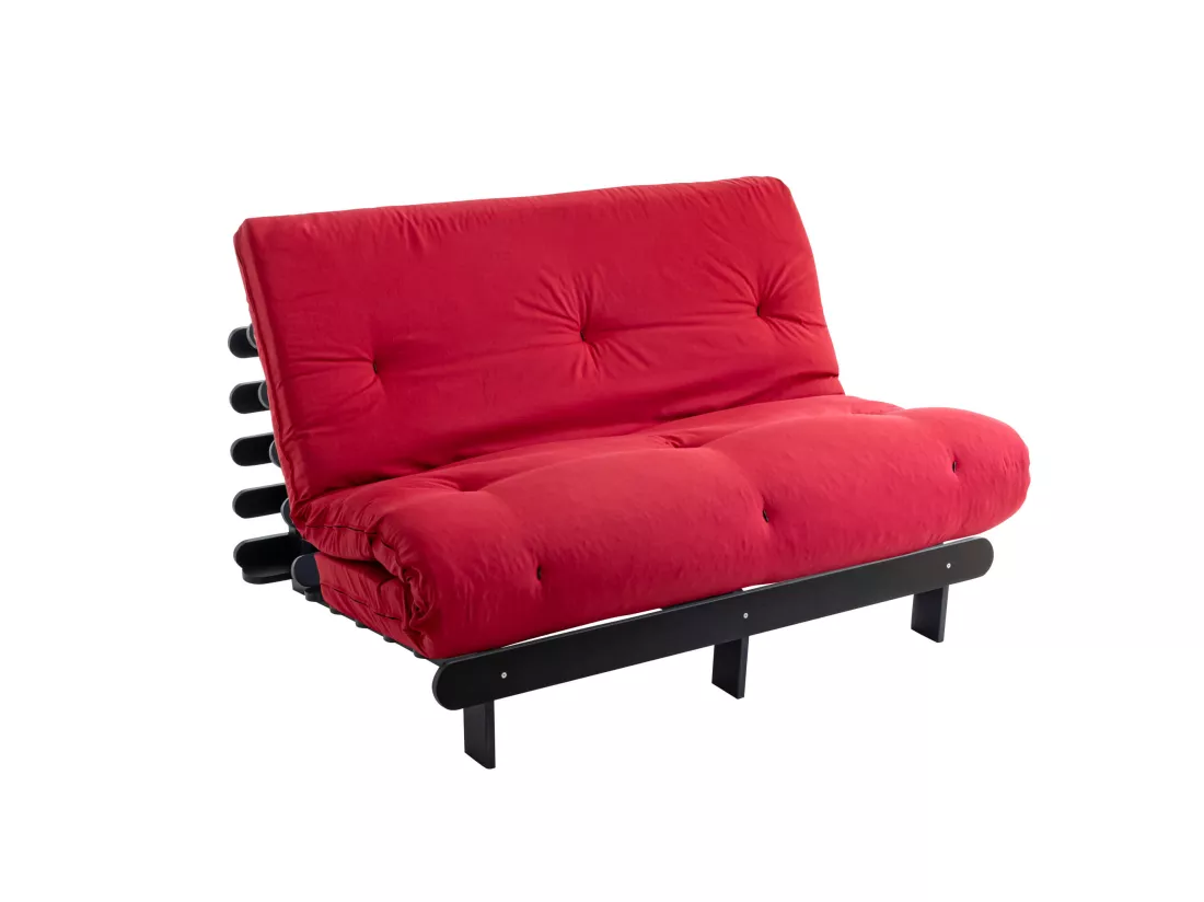 Matelas futon rouge coeur en latex 160x200