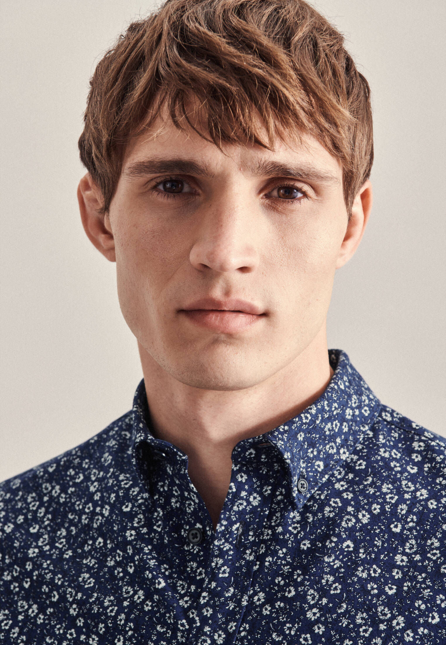 Seidensticker| Herren Casual Hemd Schwarze Rose