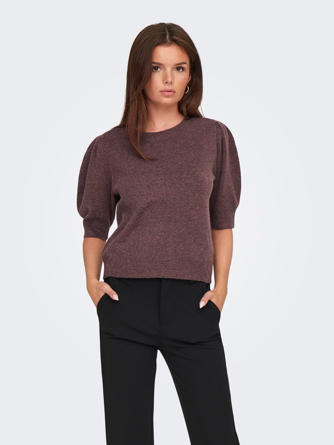 ONLRICA Strickpullover Rose Brown