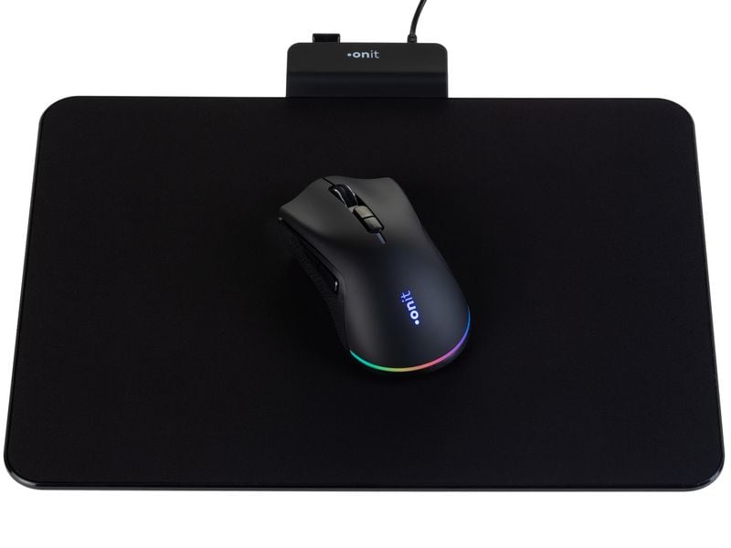 onit Maus und Mauspad induktiv Set mit kabellosem Ladesystem für Büro und Gaming