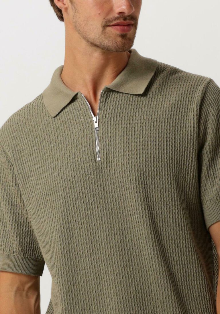 FOR\u00C9T groene for&eacute;t polo moment half zip knit