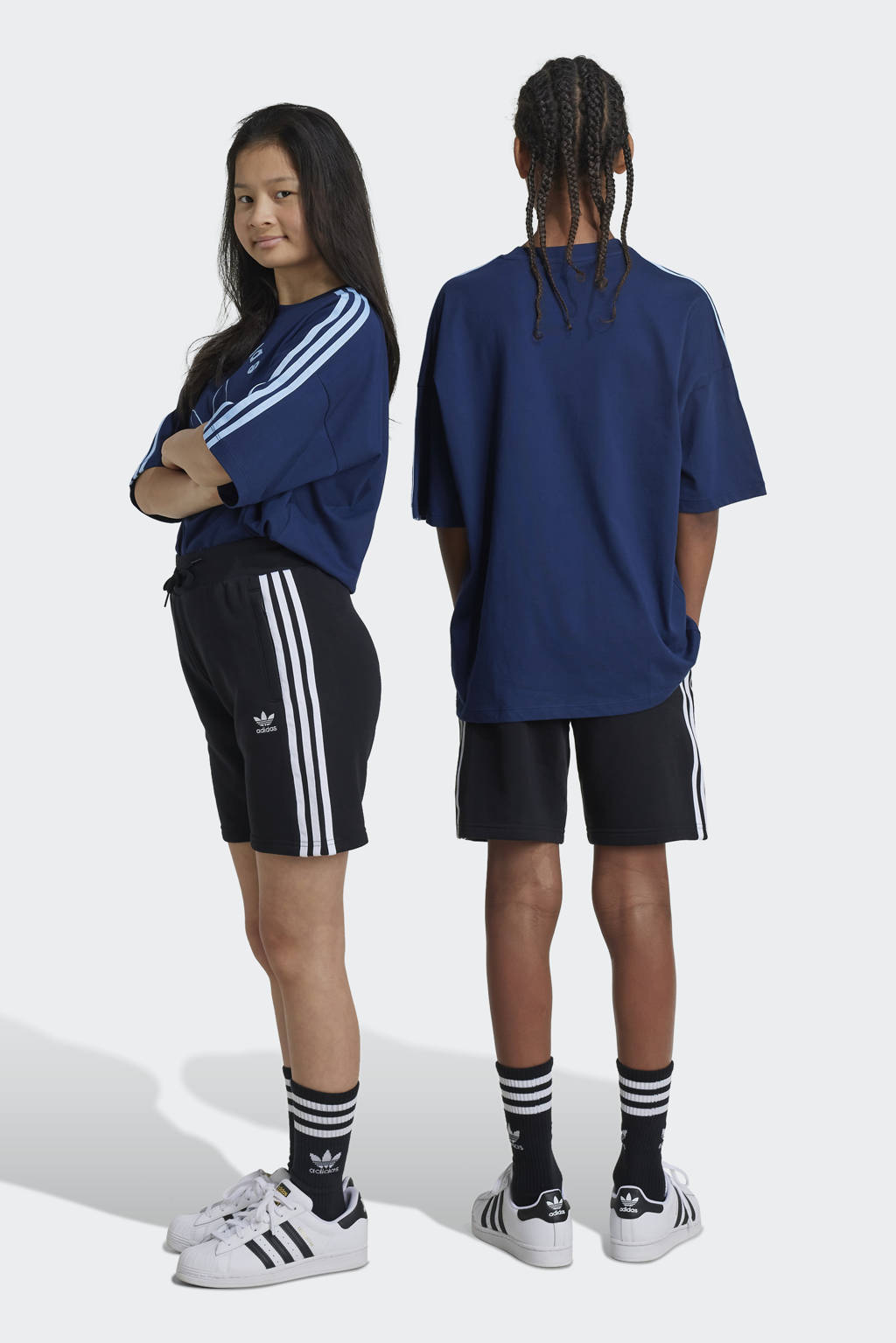 adidas sweatshort zwart/wit