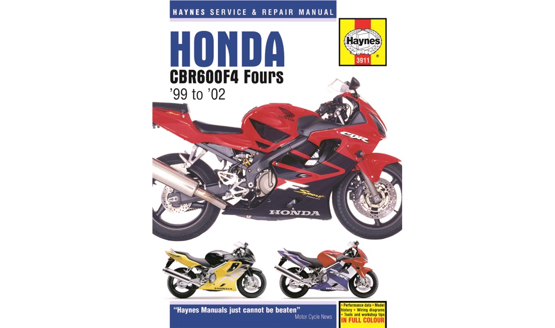 Værkstedshåndbog, Honda CBR600F4 99-06
