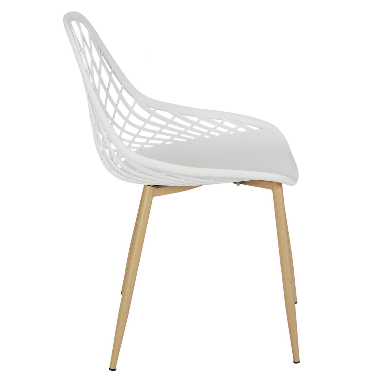 CHAISE EXTERIEUR MALAGA BLANC