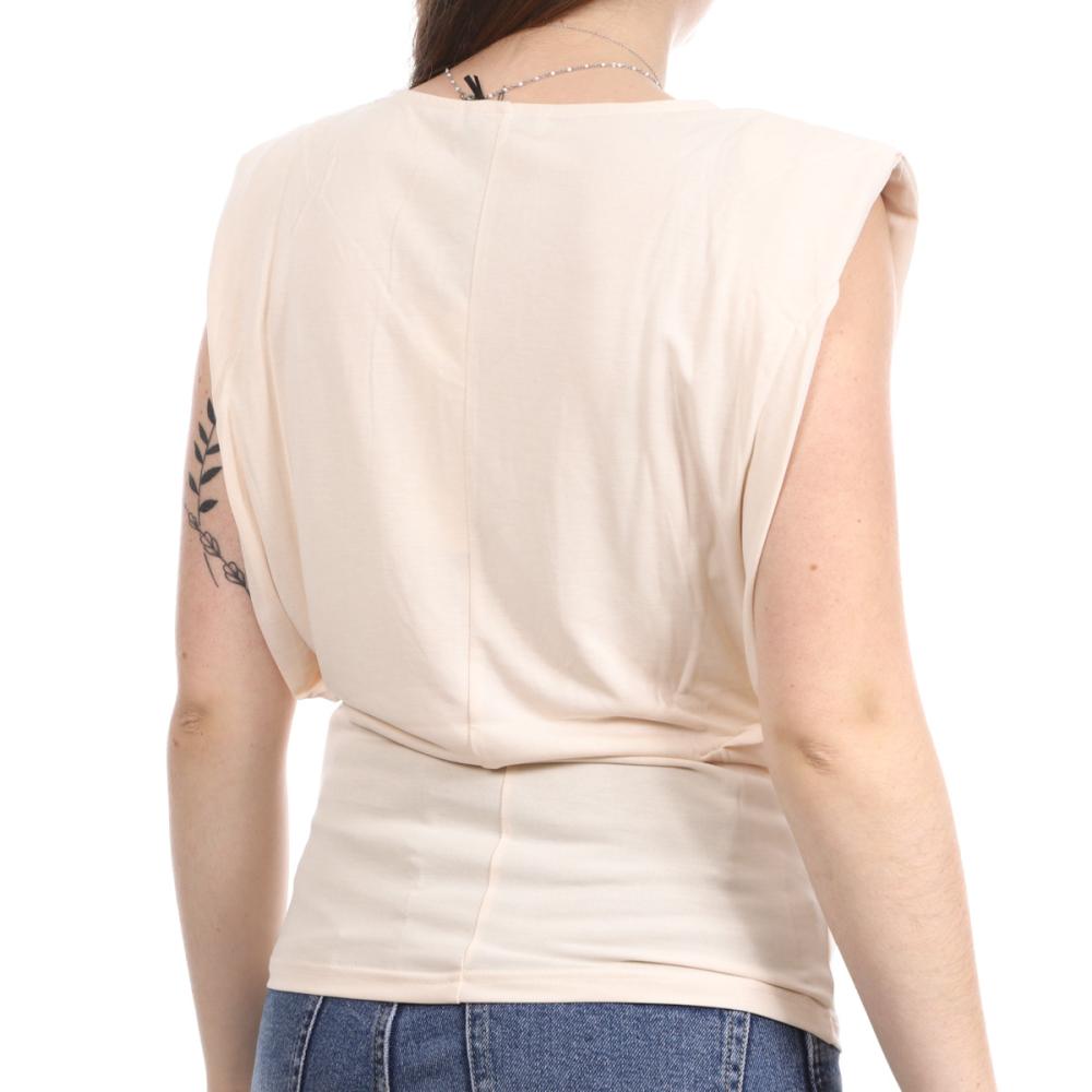 Morgan T-shirt Écru Femme Morgan Dupro
