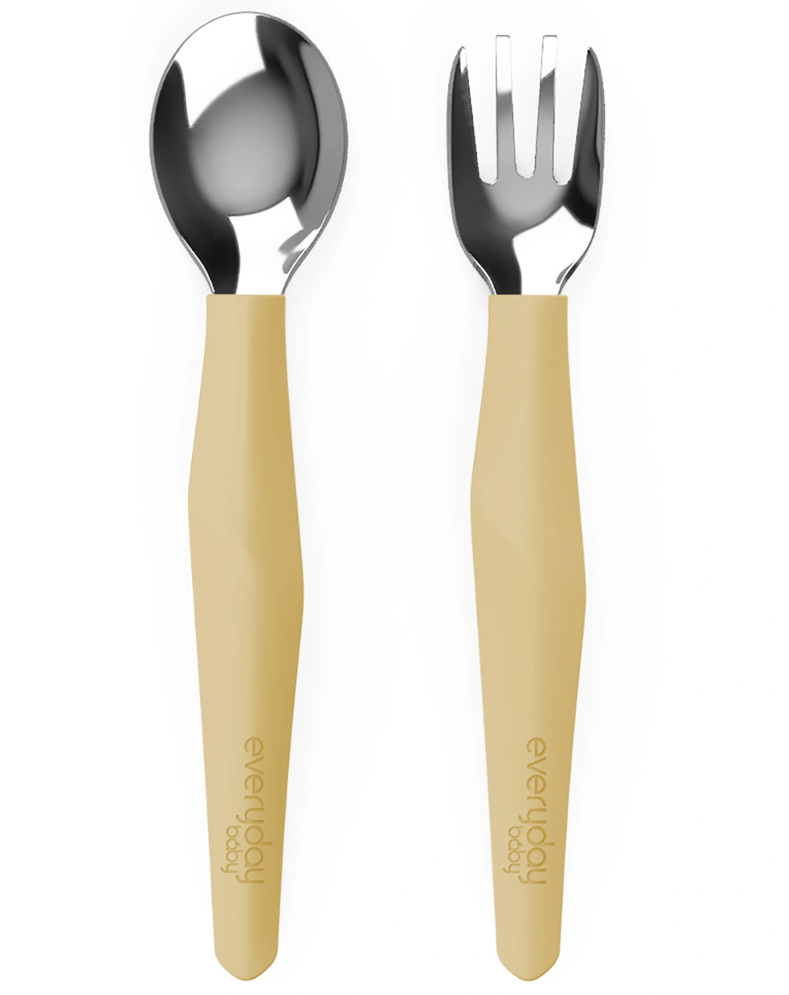Edelstahl-Besteck EVERYDAY BABY - EAT & LEARN 2er Set in gelb
