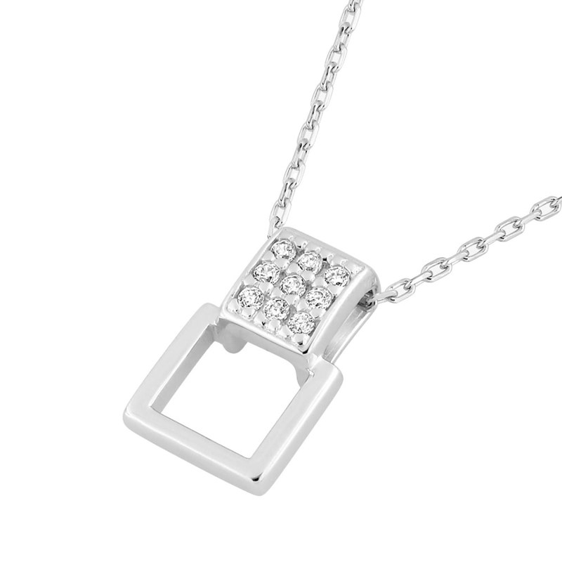 Collier Femme - Oxyde de zirconium - Or 18 Carats - Longueur : 42 cm