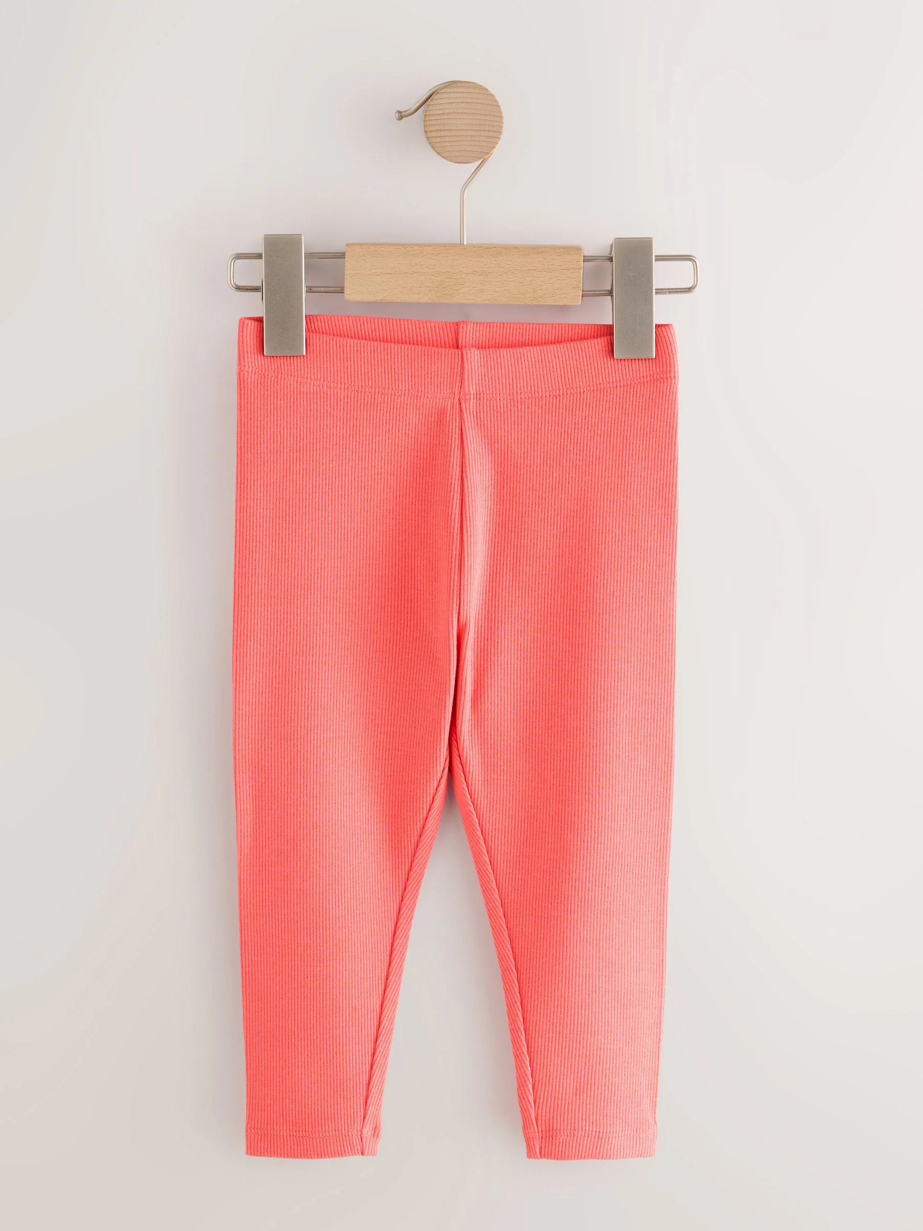 Regenboog - Verpakking van 5 geribbelde Leggings (3mnd -7jr)