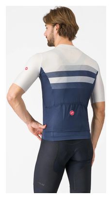 Maillot à Manches Courtes Simbolo Homme Bleu Blanc