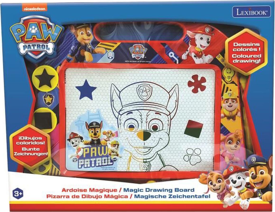 Paw Patrol - Tegnetavle Med Magnetisk Pen Og Stempler - Lexibook