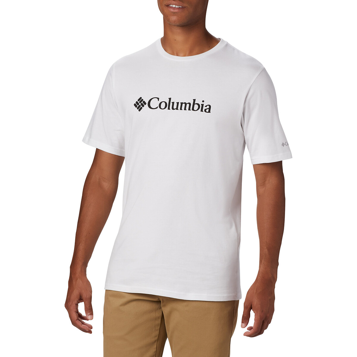 COLUMBIA<br>Camiseta de manga curta com logo no peito essencial