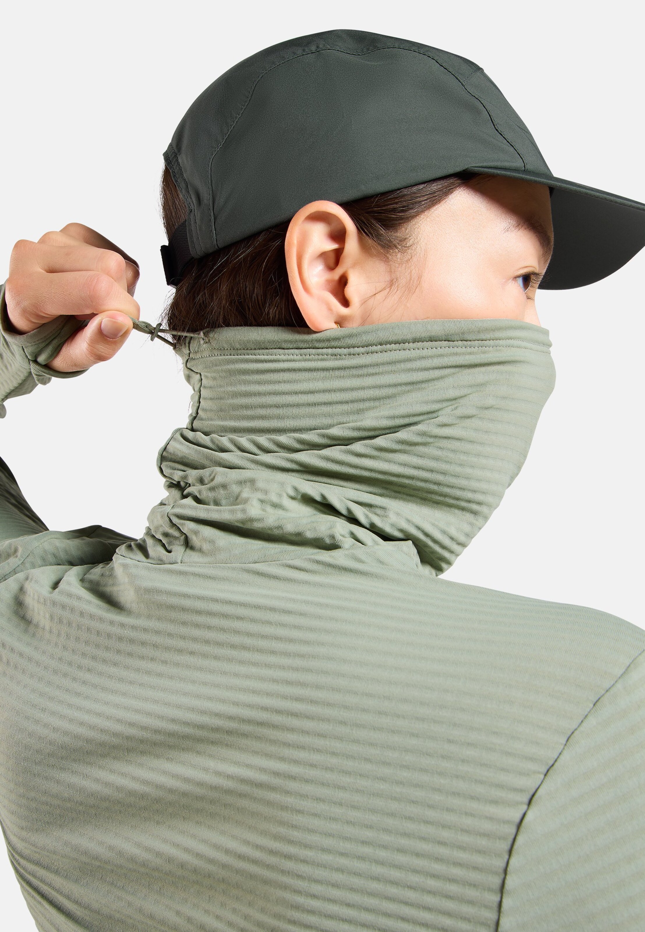 Essentials Thermal Laufshirt mit Rollkragen in shadow